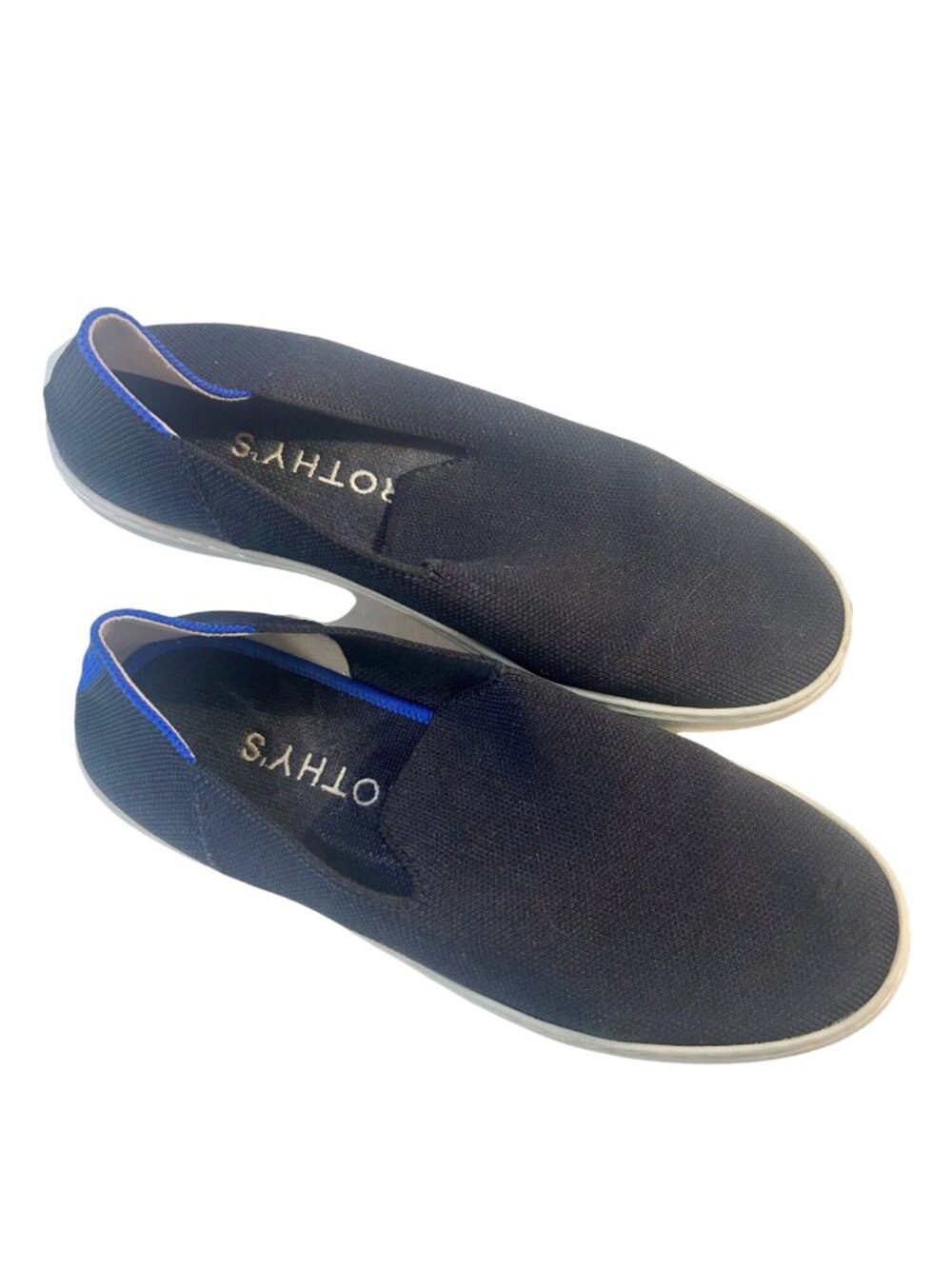 Rothy's The Original Slip On Sneakers in Black Size 8